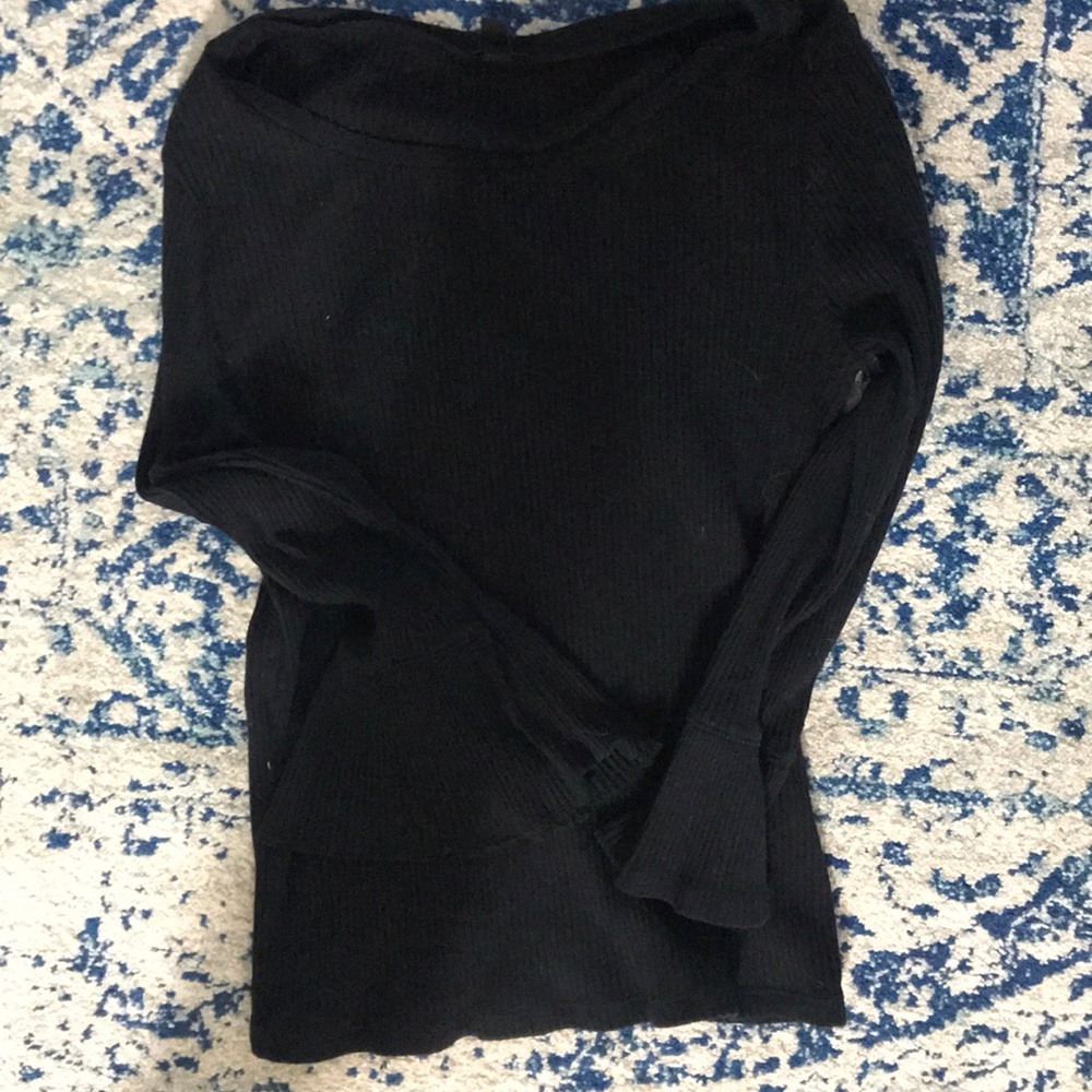 J.Crew Bell Sleeve Stretchy ribbed Top